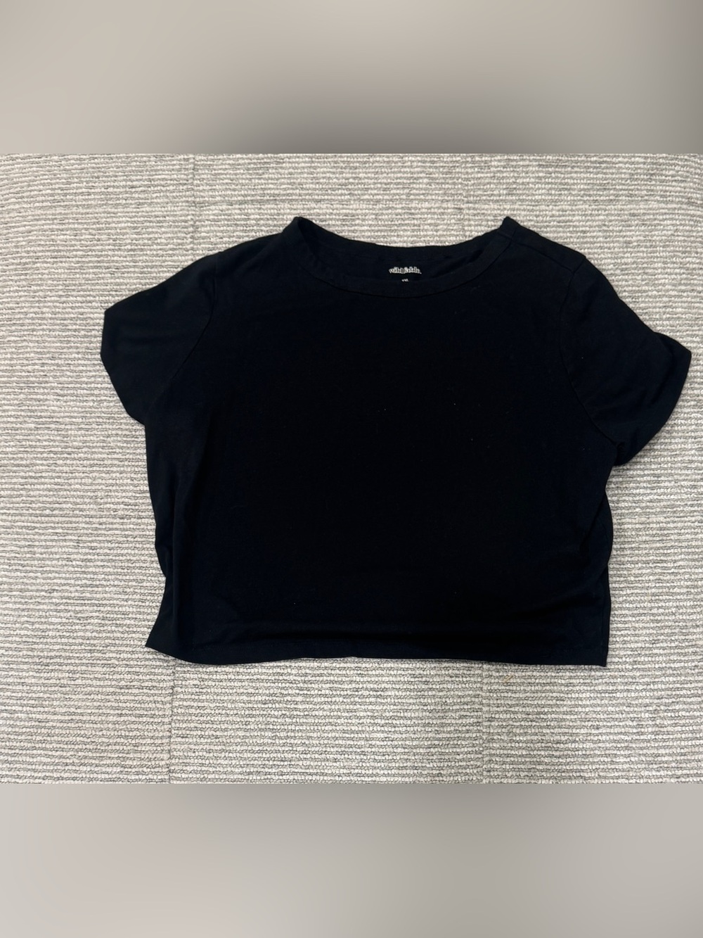 Target Black Cropped Short Sleeve Tee